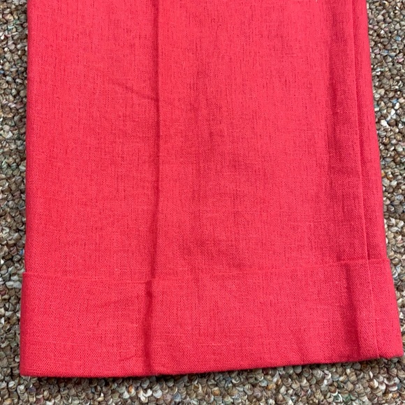 Cato pink /orange linen pants w/cuffs size 8P - Picture 8 of 15
